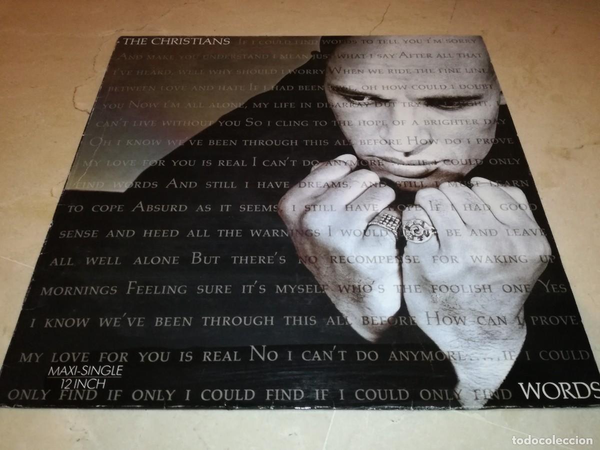 Discos de vinilo: THE CHRISTIANS-WORDS-ORIGINAL ESPA&Ntilde;OL 1989-VINILO EN MUY BUEN ESTADO