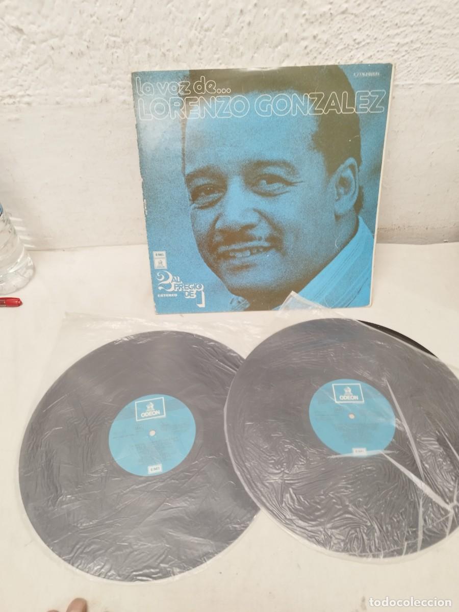 Discos de vinilo: La voz de Lorenzo Gonz&aacute;lez. Doble vinilo lp.