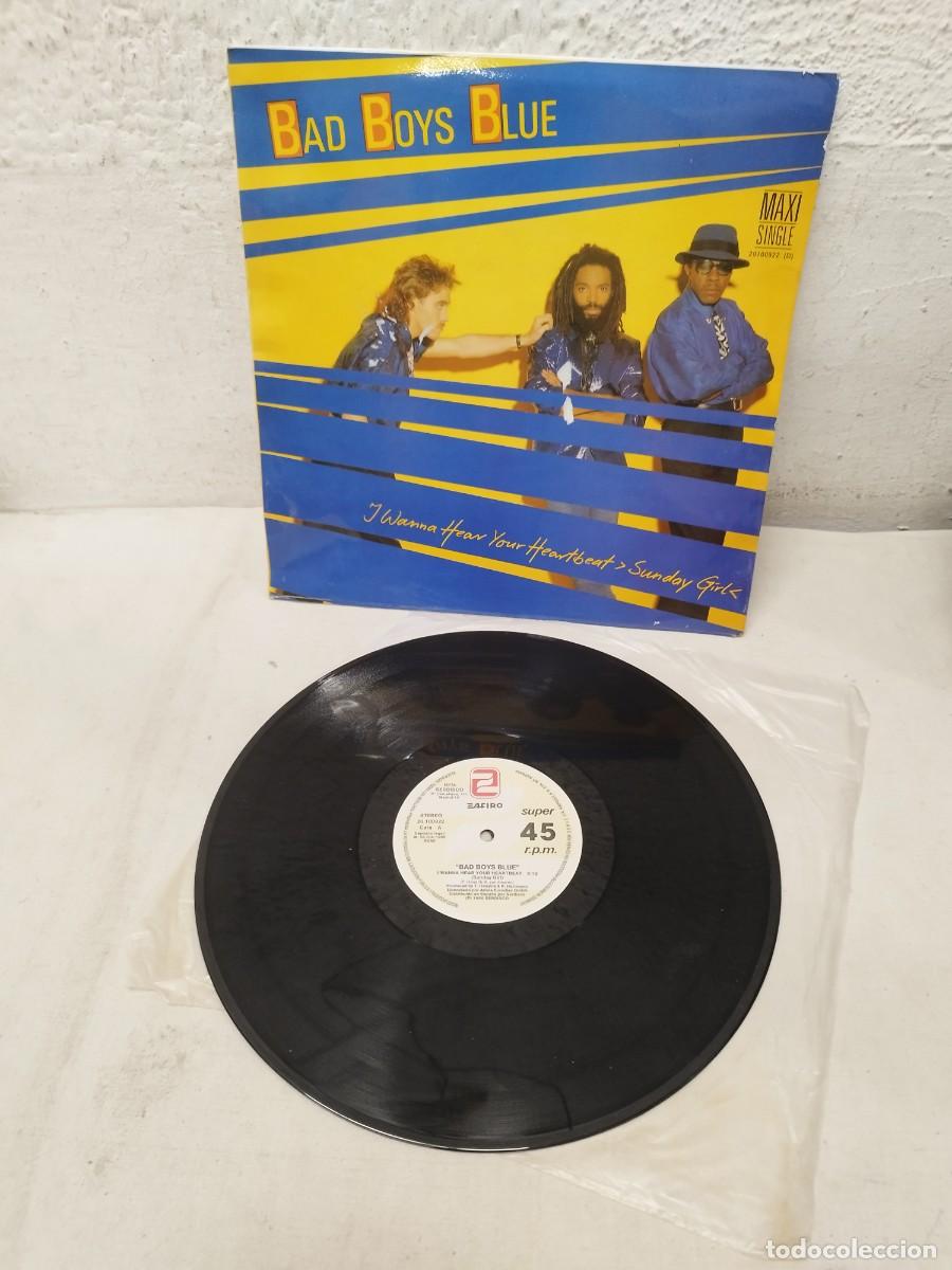 Discos de vinilo: Bad Boys Blue &ndash; I Wanna Hear Your Heartbeat &rsaquo;Sunday Girl&lsaquo; vinilo 12&rdquo; maxi single.