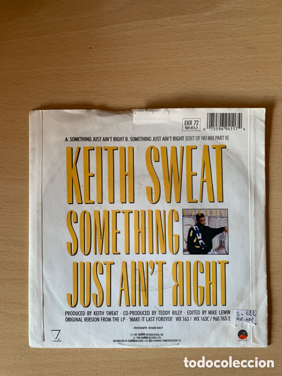 Discos de vinilo: Keith sweat something just aint&rsquo;s right - Foto 2