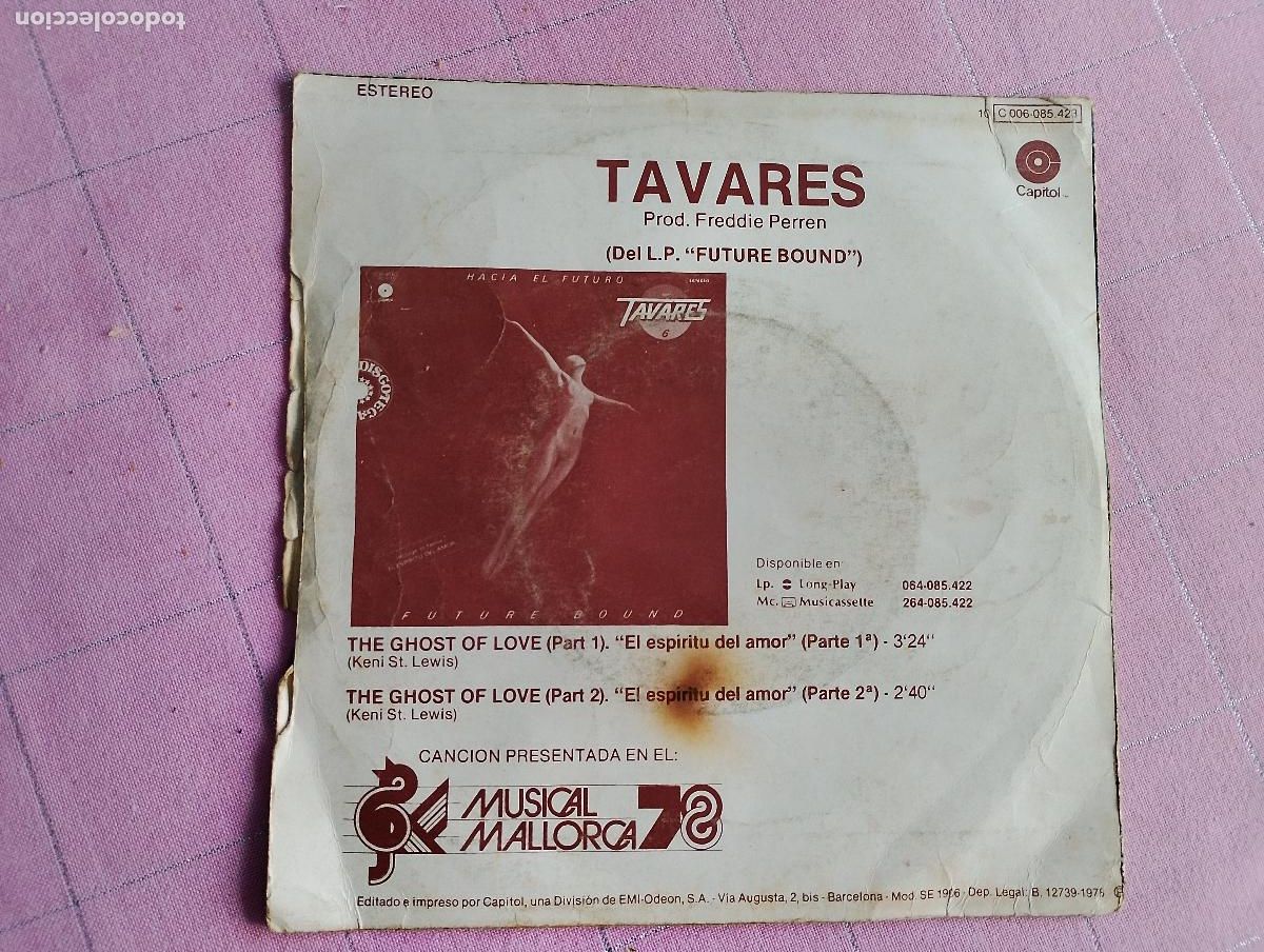 Discos de vinilo: Tavares &ndash; El Esp&iacute;ritu Del Amor, 1978 - Foto 3