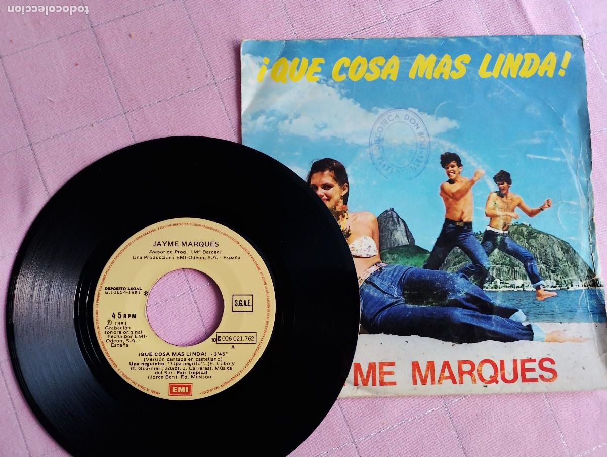 Discos de vinilo: Jayme Marques &ndash; &iexcl;Que Cosa Mas Linda!, 1981 - Foto 3