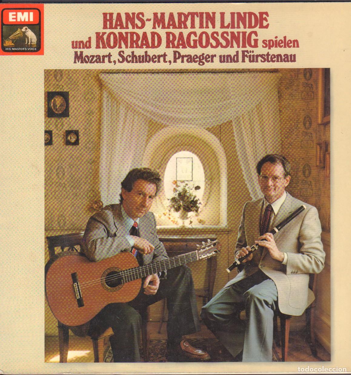 Discos de vinilo: HANS-MARTIN LINDE UND KONRAD RAGOSSNIG - MOZART, SCHUBERT, PRAEGER.../ LP EMI RF-26190