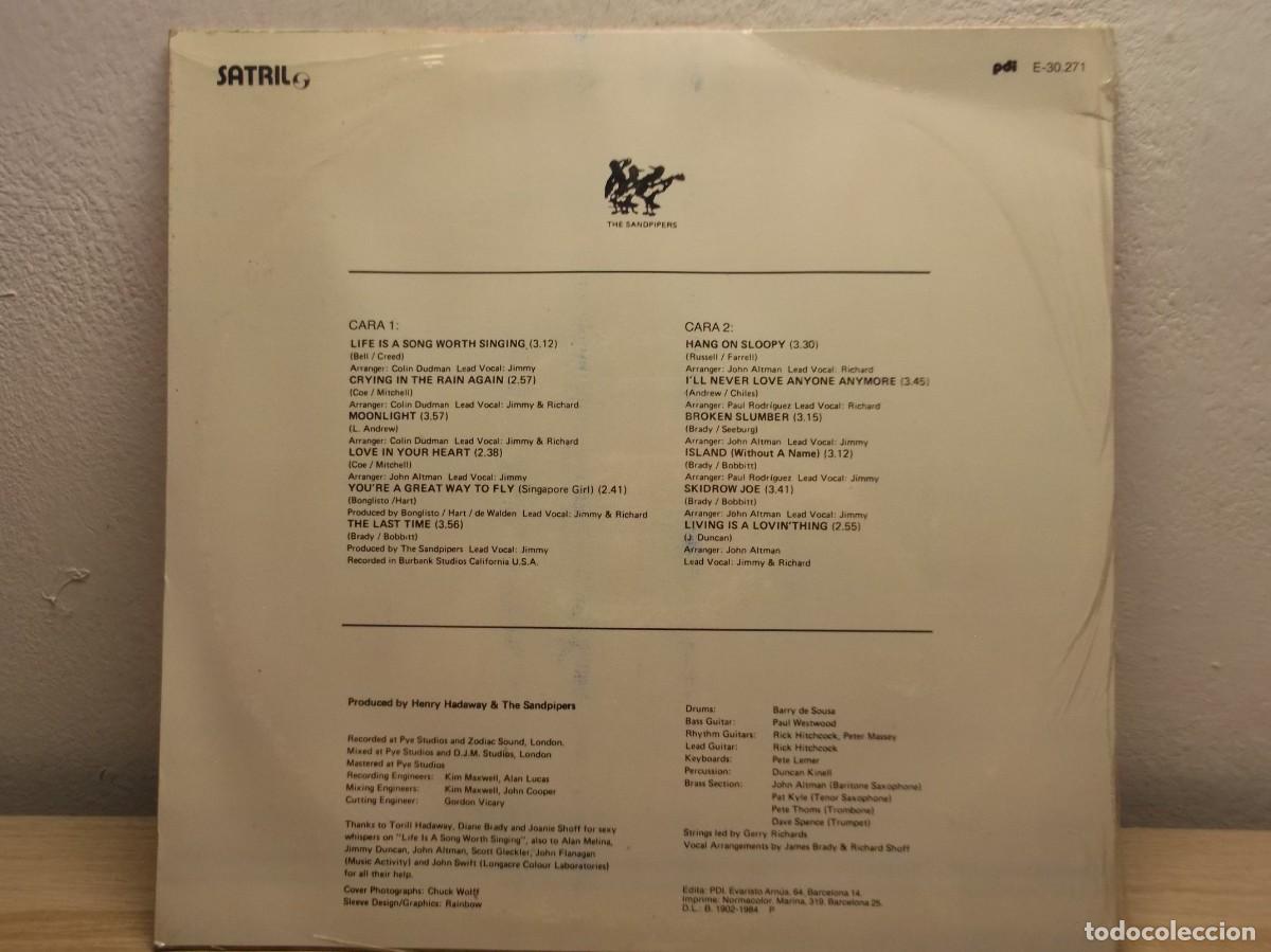 Discos de vinilo: THE SANDPIPERS - OVERDUE LP PRECINTADO - Foto 2