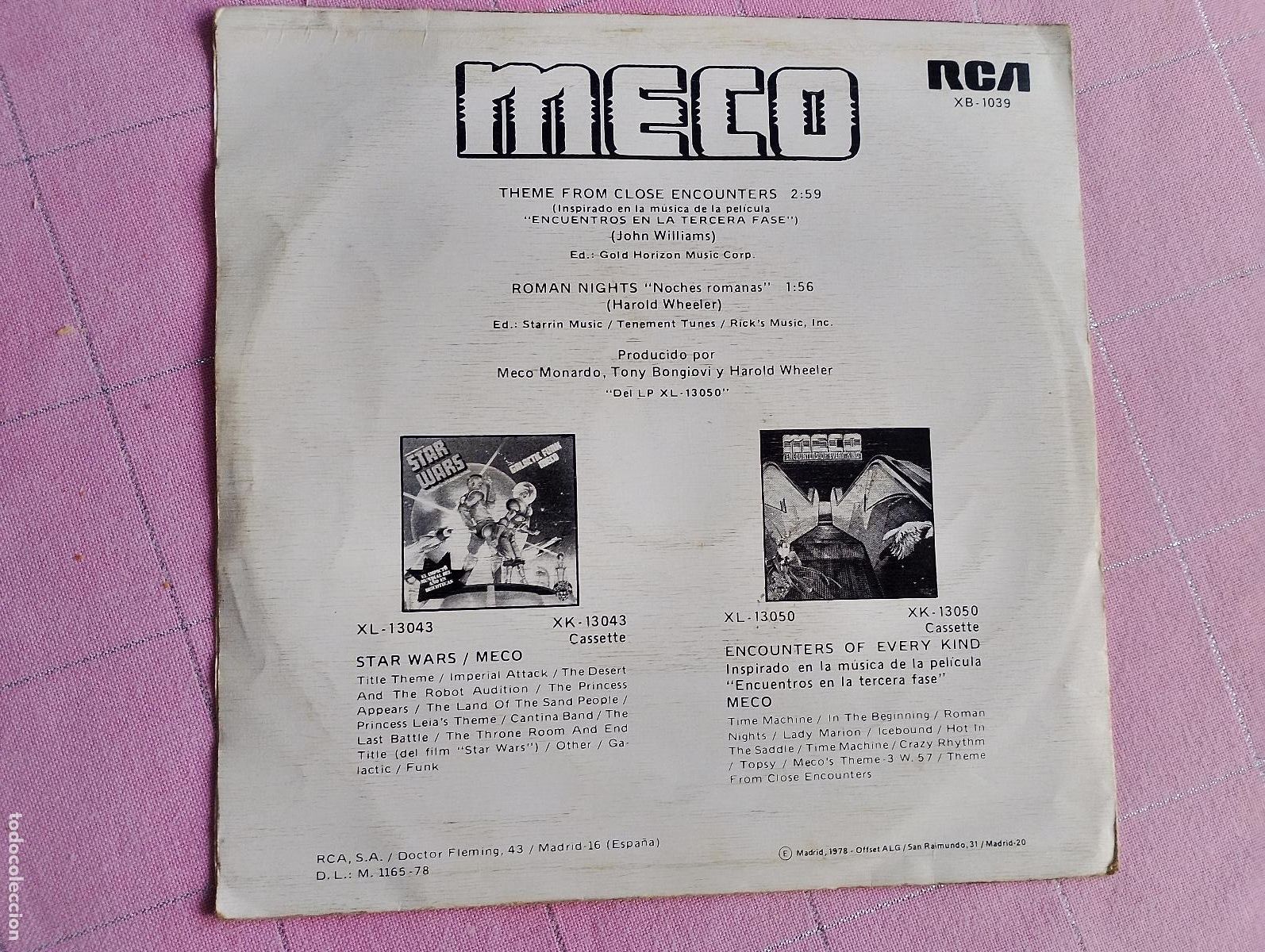 Discos de vinilo: Meco &ndash; Theme From Close Encounters, 1978 - Foto 2