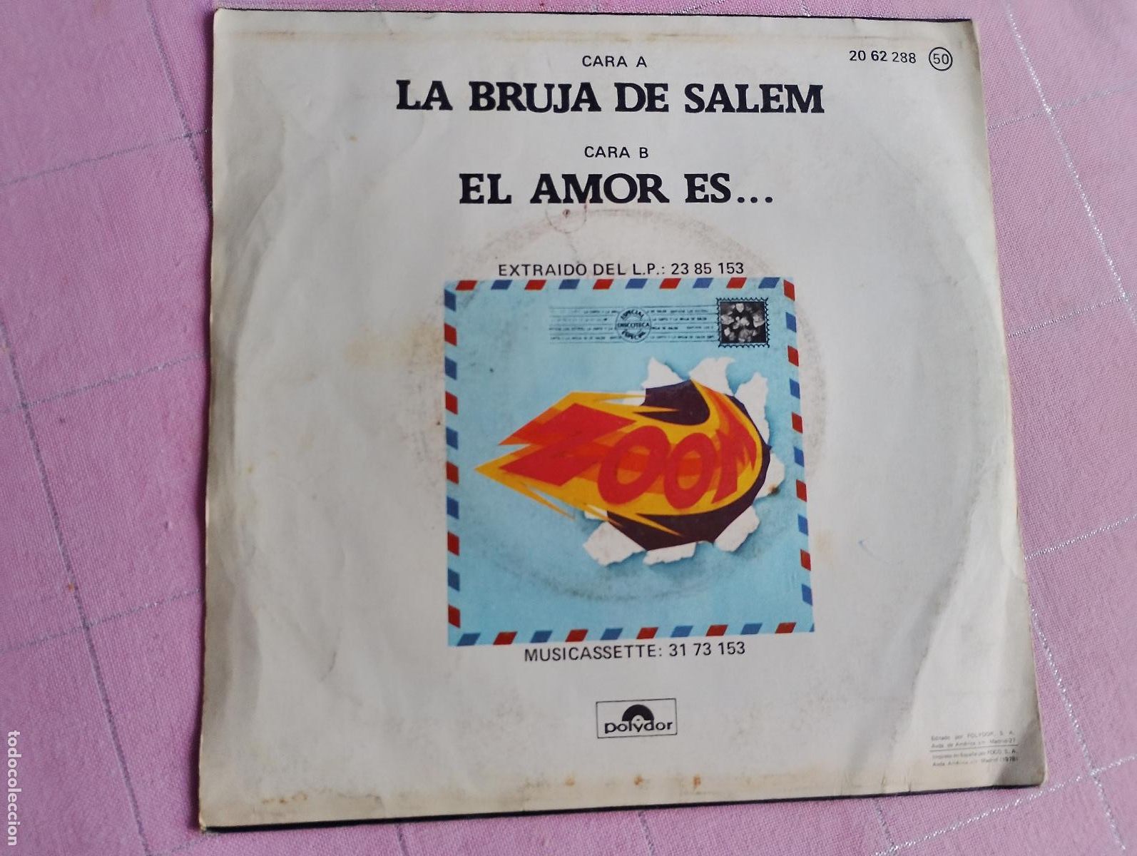Discos de vinilo: Zoom &ndash; La Bruja De Salem, 1978 - Foto 2
