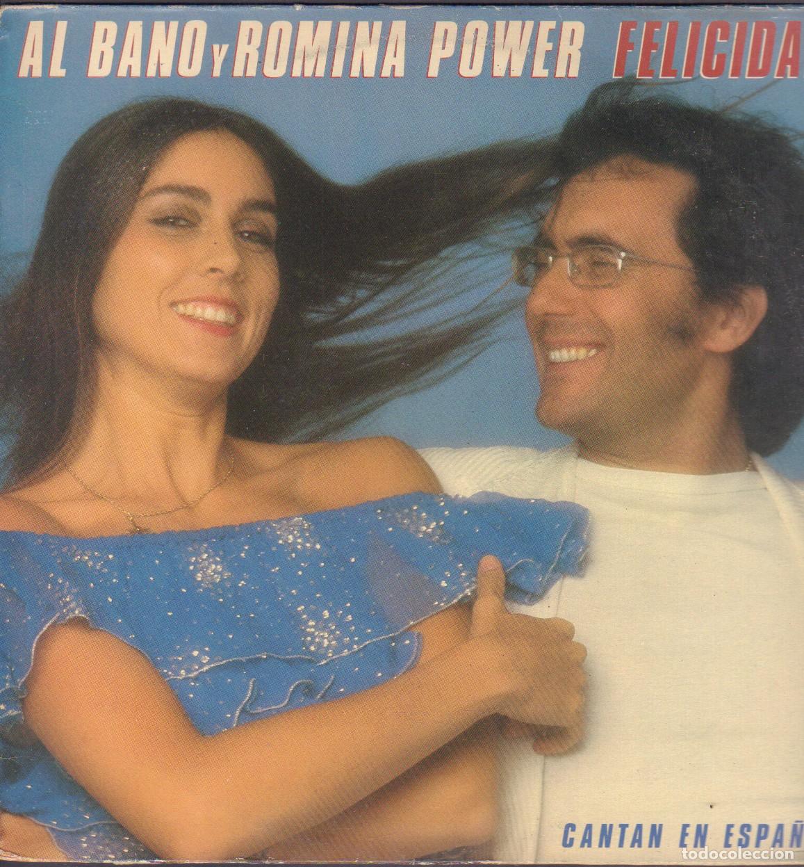 Discos de vinilo: ALBANO Y ROMINA POWER (EN ESPA&Ntilde;OL)- FELICIDAD / CANTO DE LIBERTAD, ANGELES../ LP EPIC 1982 RF-26208