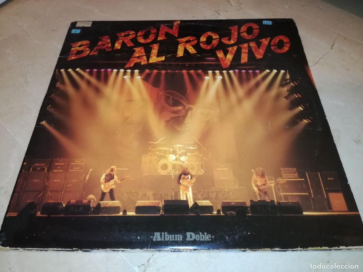 Discos de vinilo: BARON ROJO-BARON AL ROJO VIVO-DOBLE LP-ORIGINAL CHAPA DISCOS 1984-VINILOS EN MUY BUEN ESTADO
