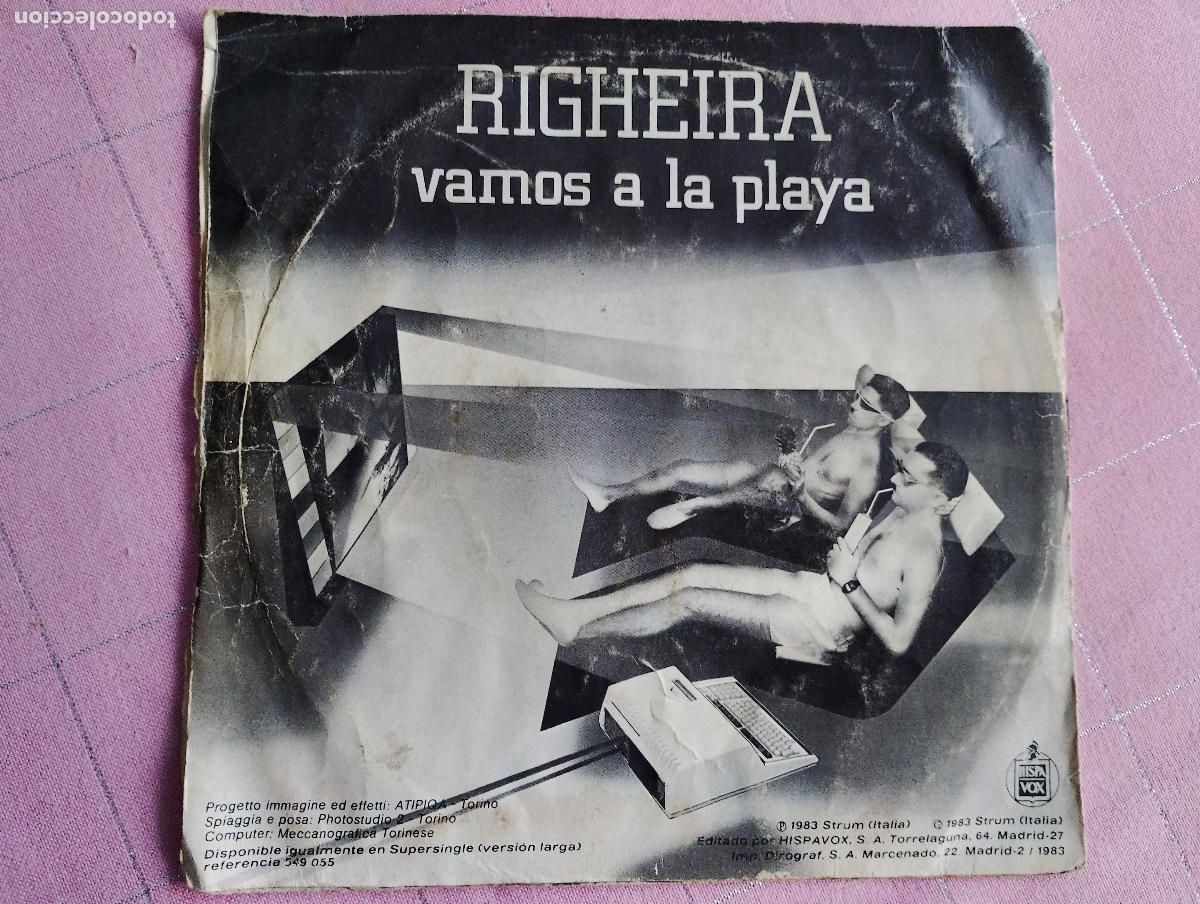 Discos de vinilo: Righeira &ndash; Vamos A La Playa, 1983 - Foto 4
