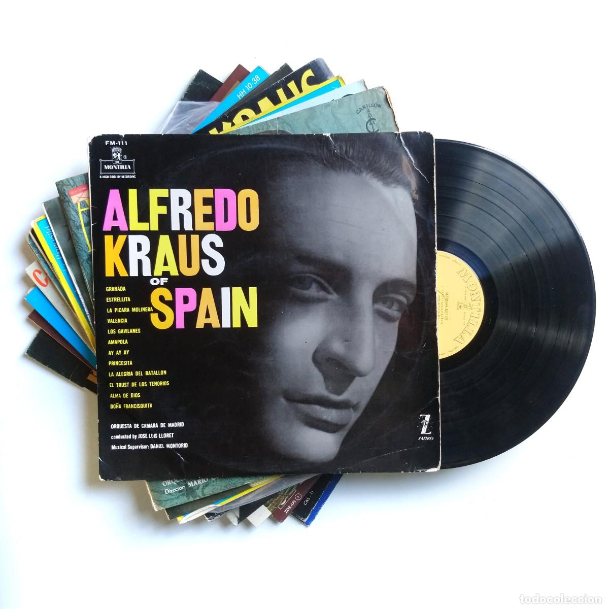 Discos de vinilo: ALFREDO KRAUS Lote 12 LP of spain arias de opera romanzas zarzuela el vagabundo y la estrella