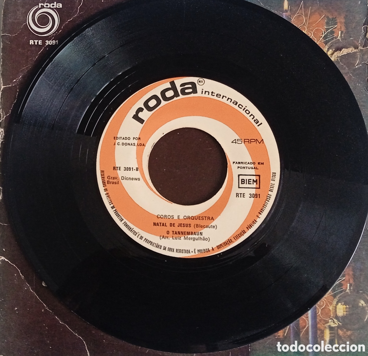 Discos de vinilo: COROS E ORQUESTRA - &Eacute; Natal! (1971) Disco de vinilo EP Villancicos - Foto 6