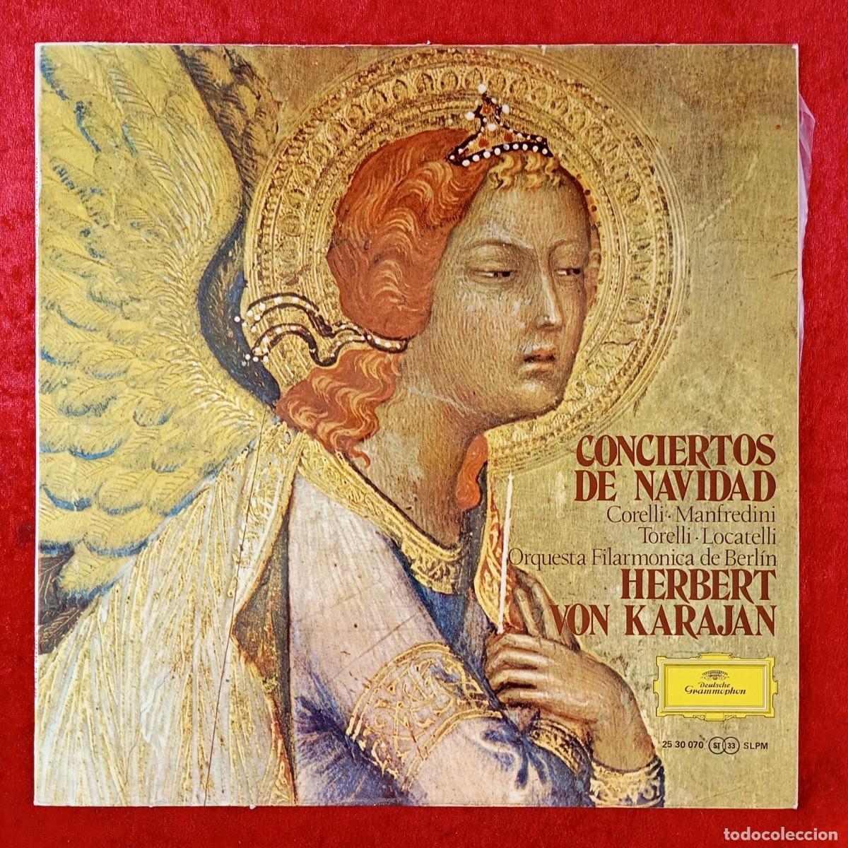 Discos de vinilo: CONCIERTOS DE NAVIDAD - HERBERT VON KARAJAN - DISCO LP VINILO - GRAMMOPHON - 25 30 070 / 264