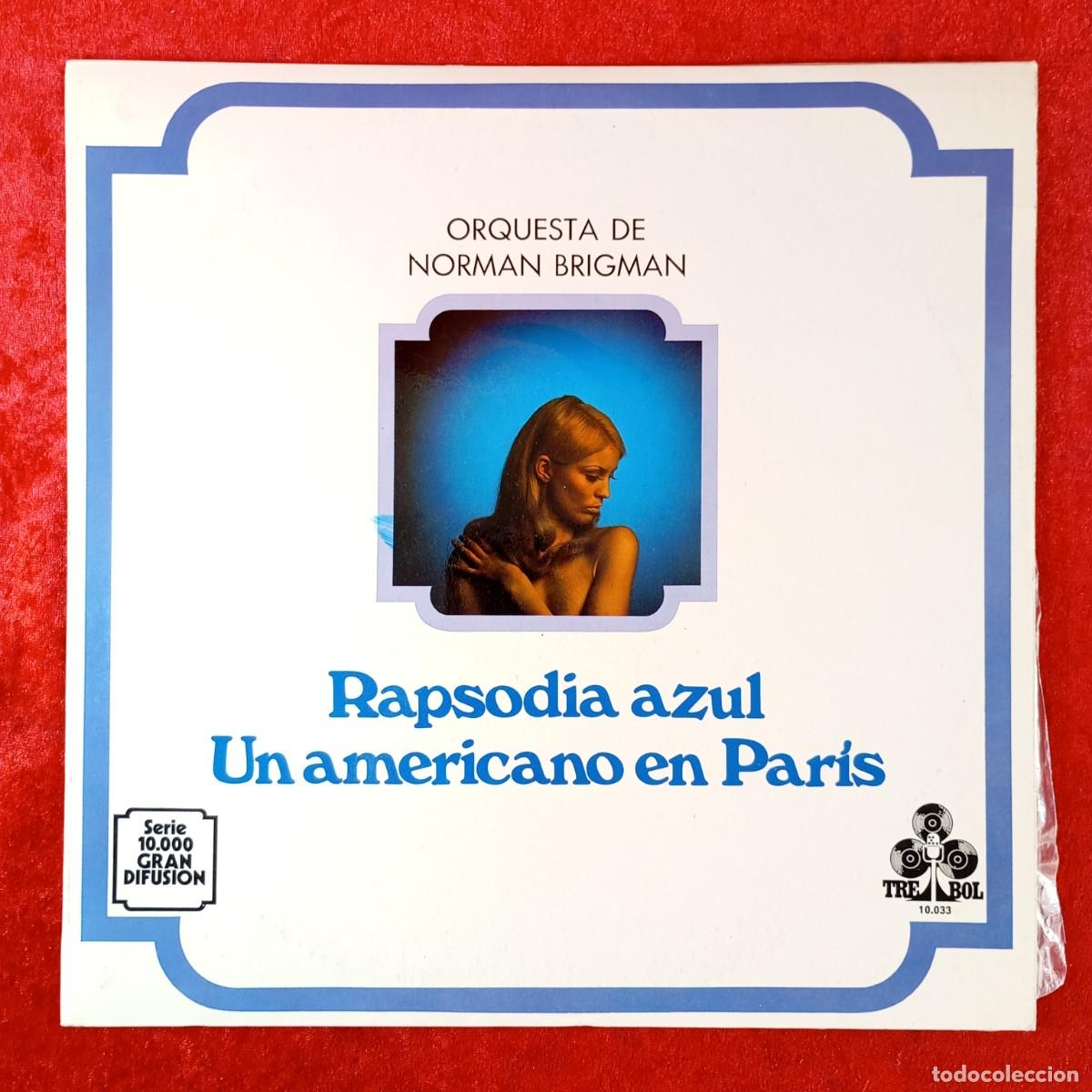 Discos de vinilo: RAPSODIA AZUL, UN AMERICANO EN PAR&Iacute;S - NORMAN BRIGMAN - DISCO LP VINILO - TREBOL - 10.033 / 274