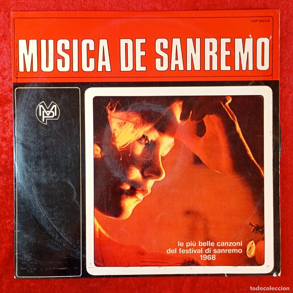 Discos de vinilo: MUSICA DE SANREMO 1968 - VECCHIONI-LO VECCHIO - DISCO LP VINILO - RCA ESPA&Ntilde;OLA - MP-8004 / 279