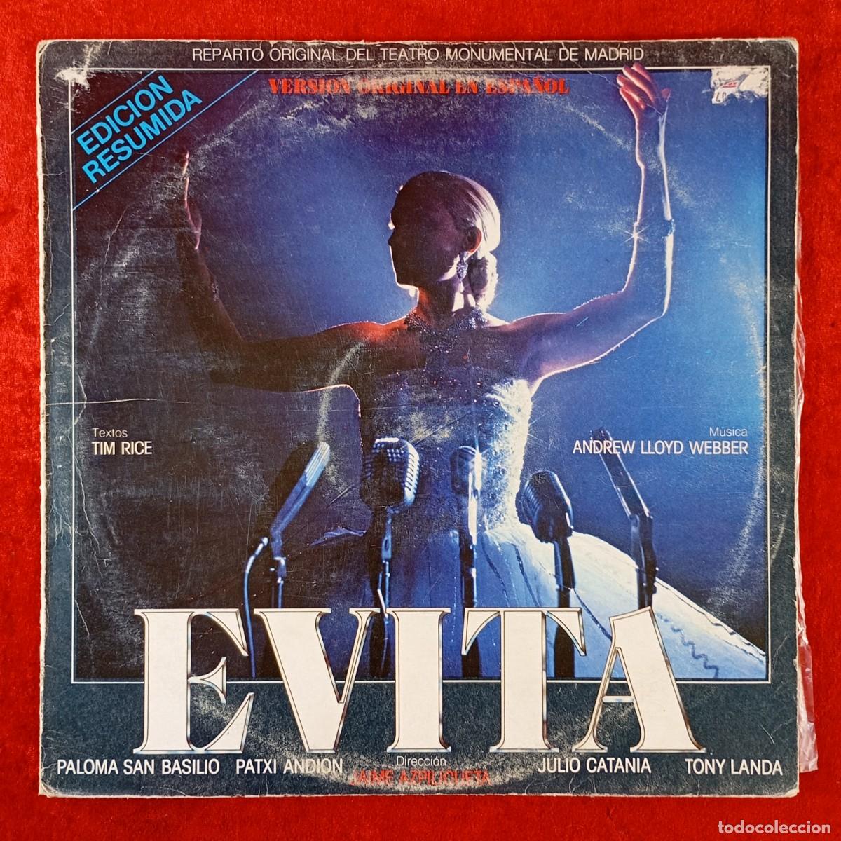 Discos de vinilo: EVITA - JAIME AZPILICUETA - DISCO LP VINILO - CSP, EPIC - LSP 15141 / 280