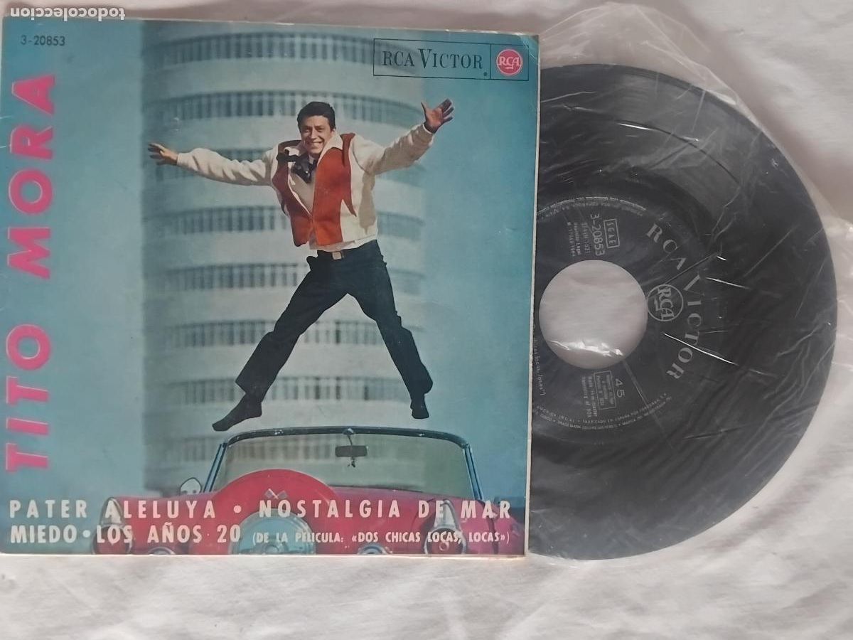 Discos de vinilo: TITO MORA. PATER ALELUYA + 3. EP RCA 1964. DE LA PELICULA DE PILI Y MILI DOS CHICAS LOCAS LOCAS