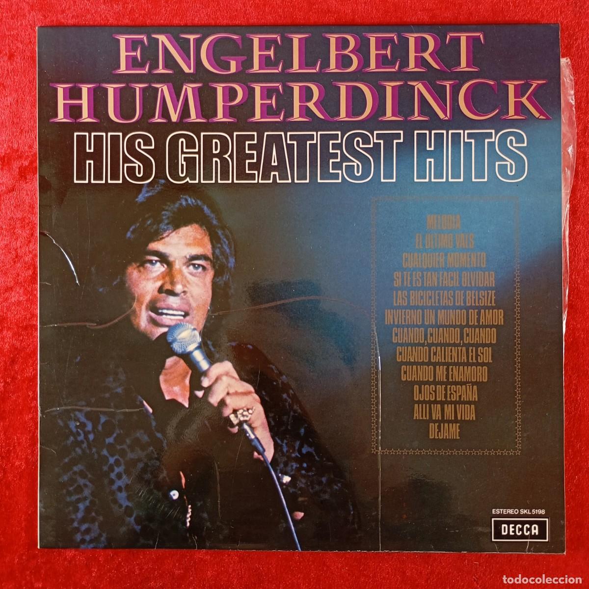 Discos de vinilo: ENGELBERT HUMPERDINCK - HIS GREATEST HITS - DISCO LP VINILO - DECCA - ESTEREO SKL5198 / 296
