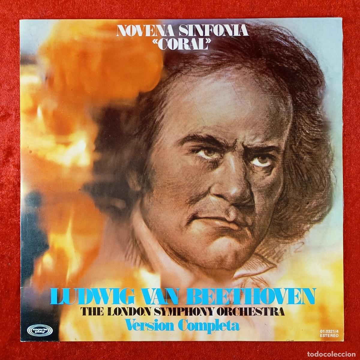 Discos de vinilo: LUDWIG VAN BEETHOVEN - NOVENA SINFONIA &rdquo;CORAL&rdquo; - DISCO LP VINILO - MOVIE PLAY - 01.0321/4 / 298