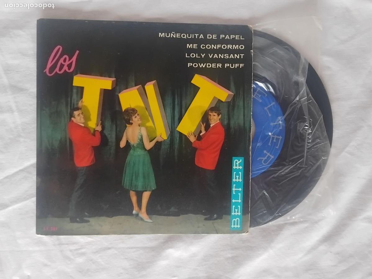 Discos de vinilo: LOS T.N.T. MU&Ntilde;EQUITA DE PAPEL+ 3. EP BELTER 1964.