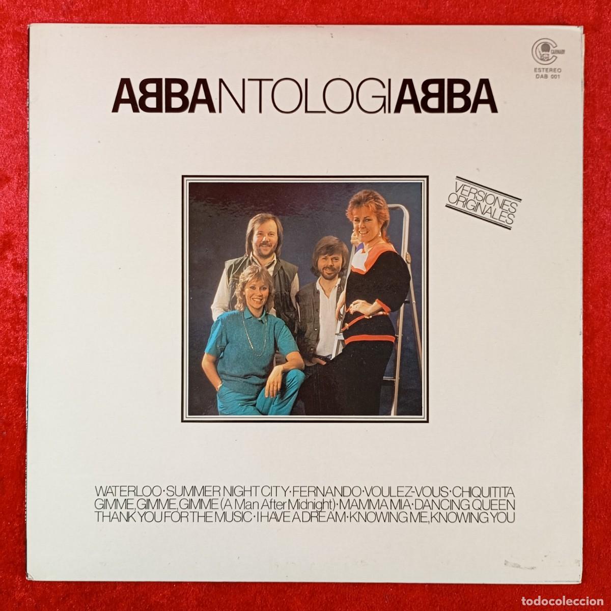 Discos de vinilo: ABBA - ANTOLOGIA - WATERLOO, SUMMER NIGHT CITY... - DISCO LP VINILO - CARNABY - DAB 001 / 300