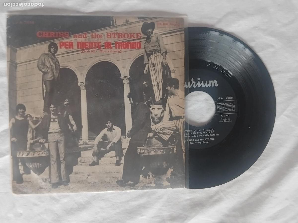 Discos de vinilo: CHRISS AND THE STROKE. PER NIENTE AL MONDO / TORNO IN RUSSIA. SINGLE DURIUM 1969.