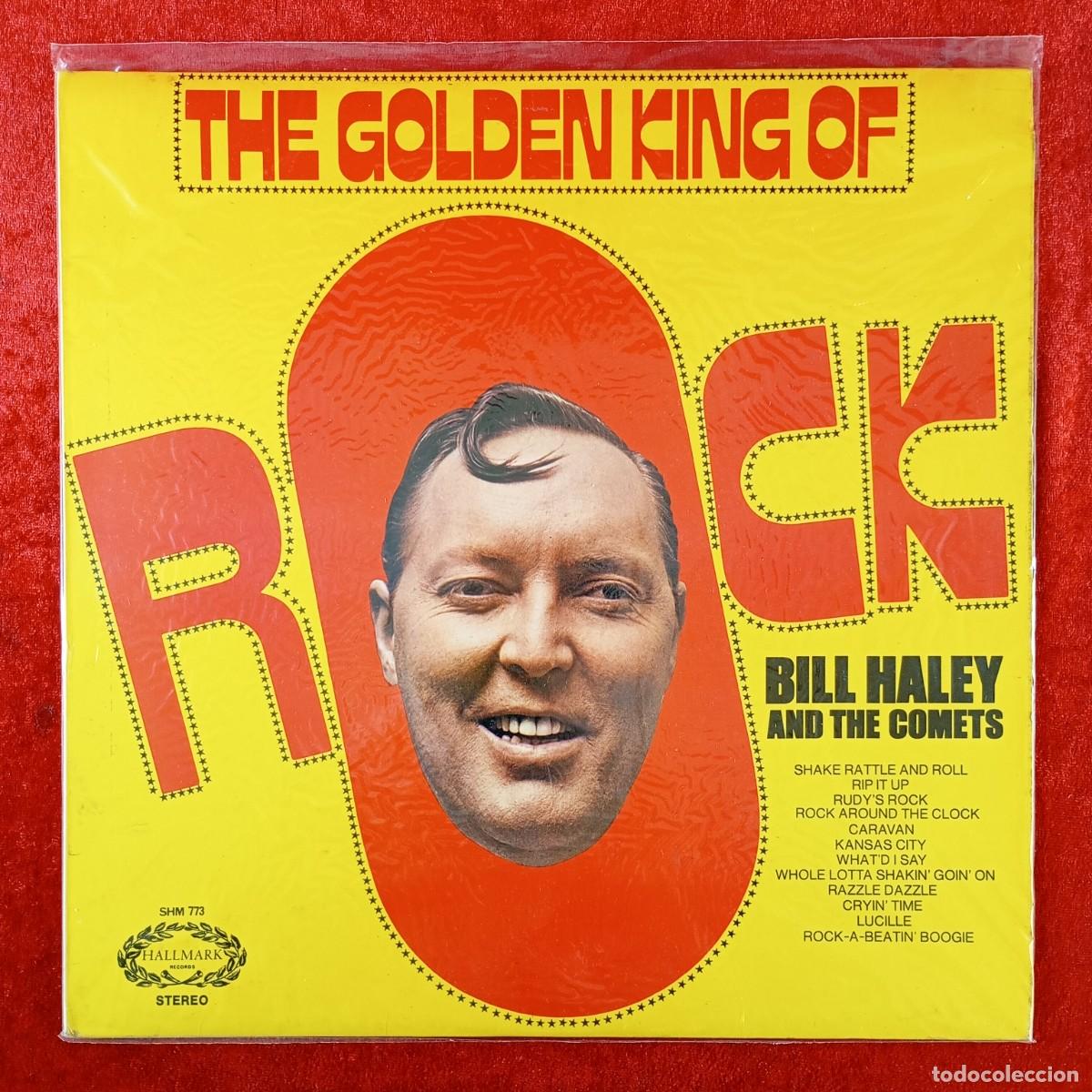 Discos de vinilo: THE GOLDEN KING OF ROCK - BILL HALLEY AND THE COMETS - DISCO LP VINILO - HALLMARK - SHM 773 / 308