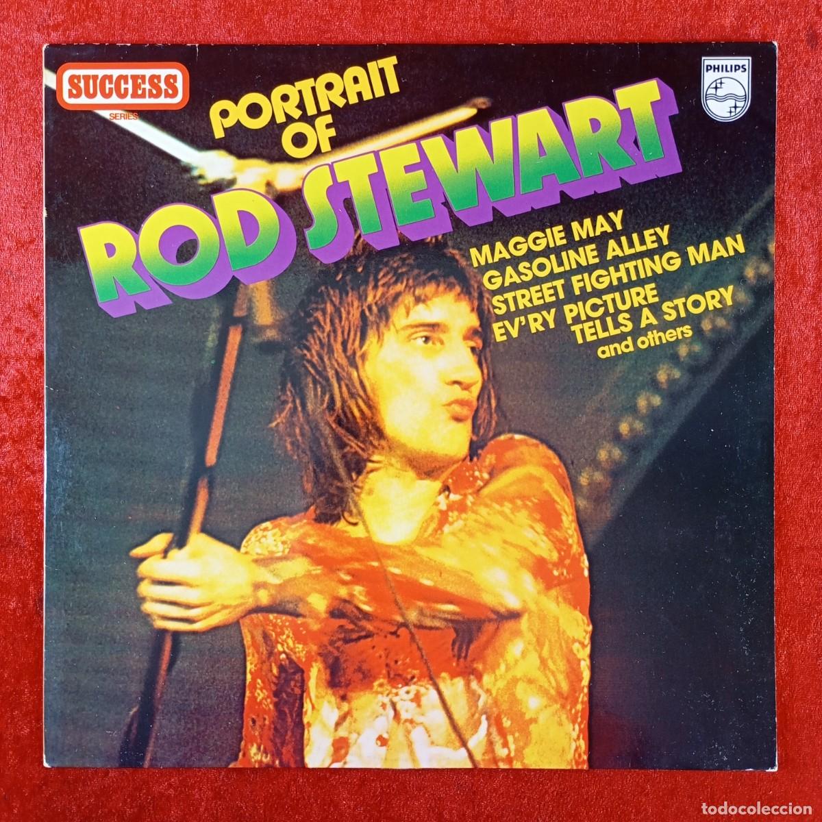 Discos de vinilo: PORTRAIT OF ROD STEWART - MAGGIE MAY, GASOLINE ALLEY - DISCO LP VINILO - PHILIPS - 6336 569 / 312