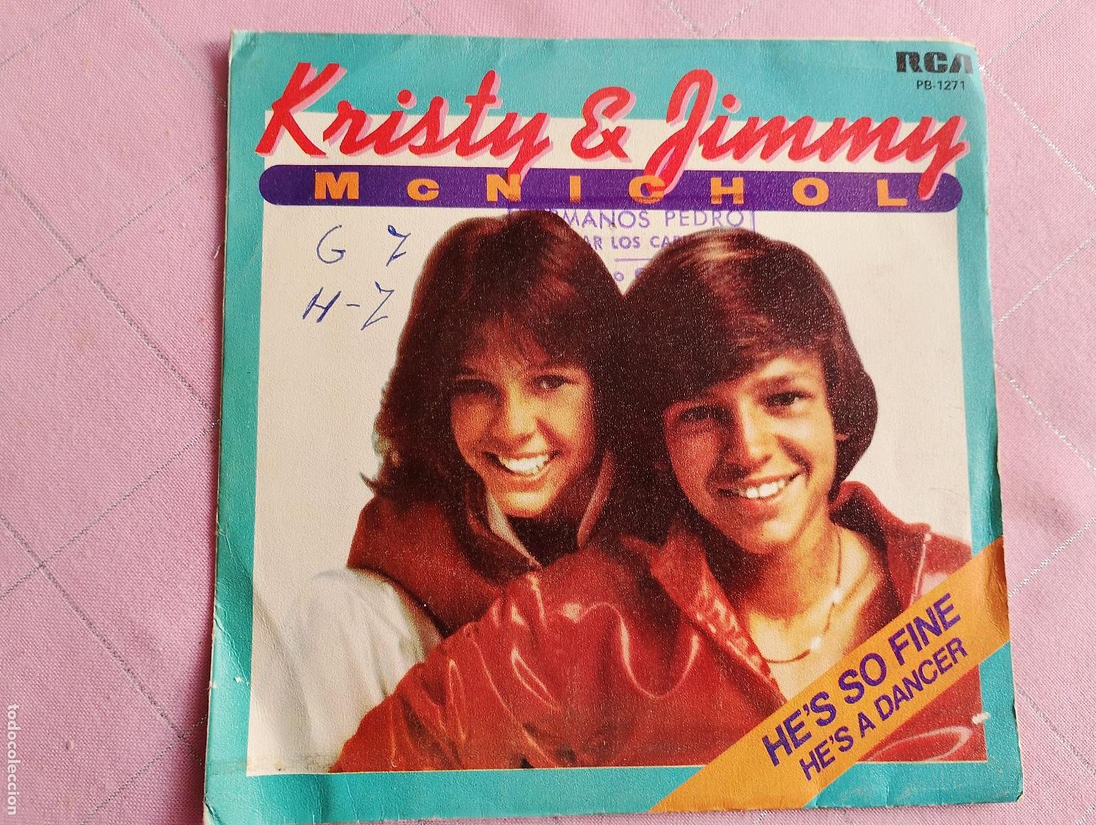 Discos de vinilo: Kristy & Jimmy McNichol &ndash; He's So Fine / He's A Dancer,1978