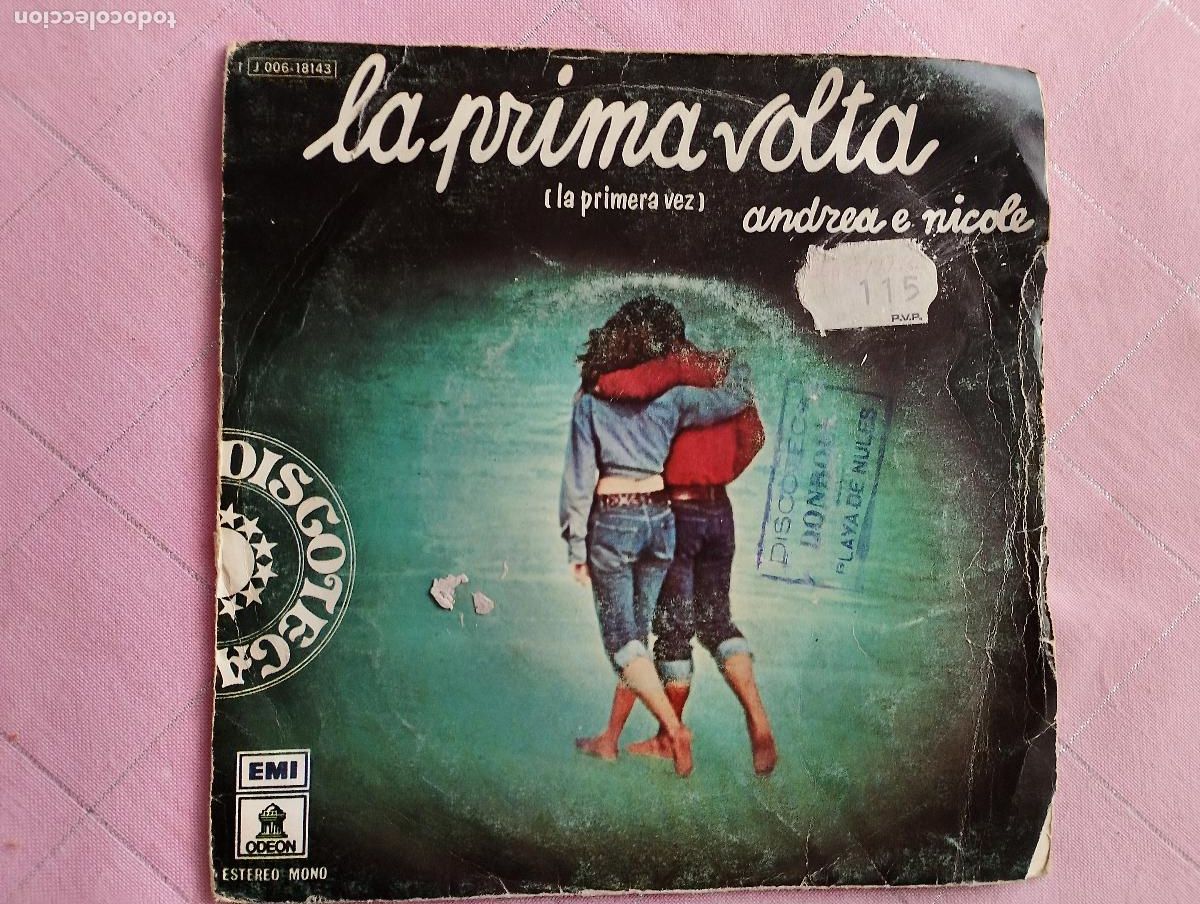 Discos de vinilo: Andrea E Nicole / I Beati Paoli &ndash; La Prima Volta, 1976
