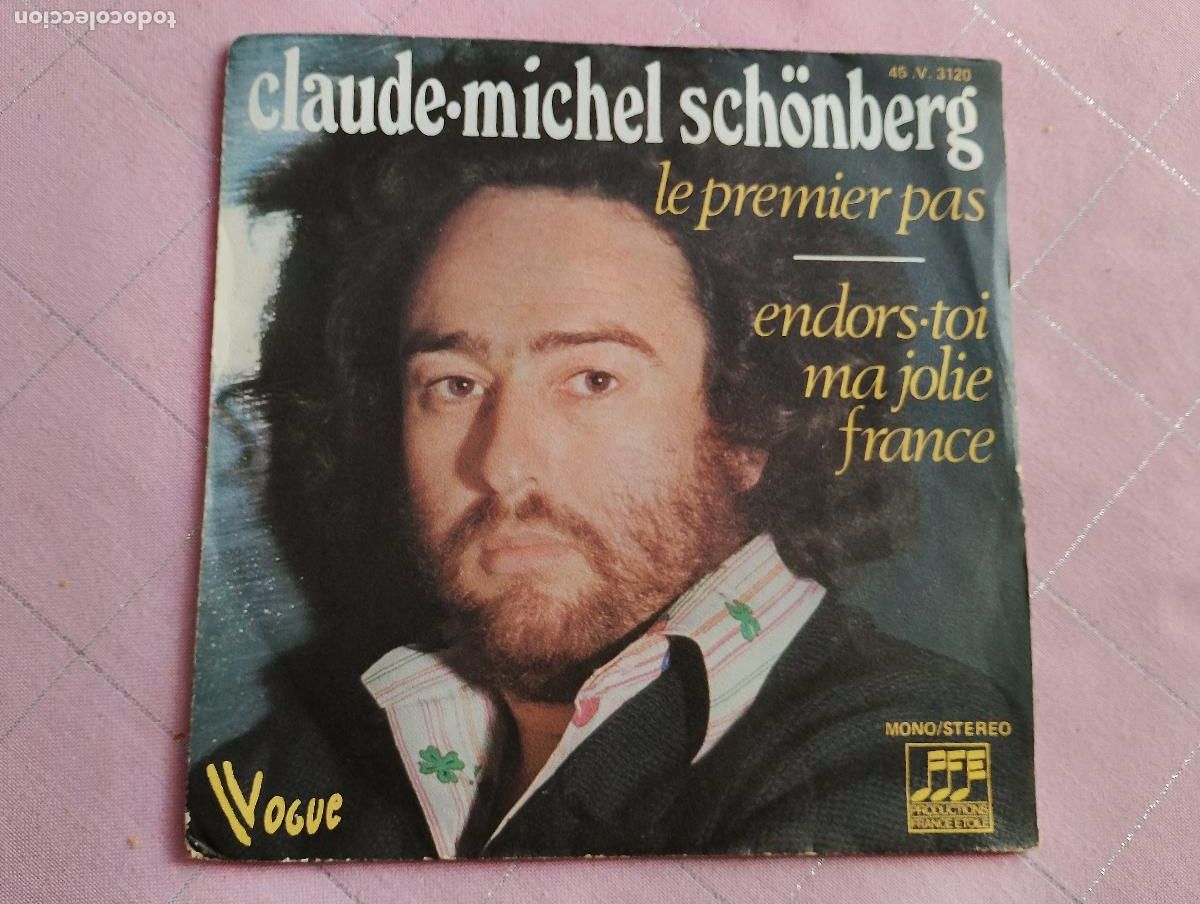 Discos de vinilo: Claude-Michel Sch&ouml;nberg &ndash; Le Premier Pas / Endors-toi Ma Jolie France, 1974