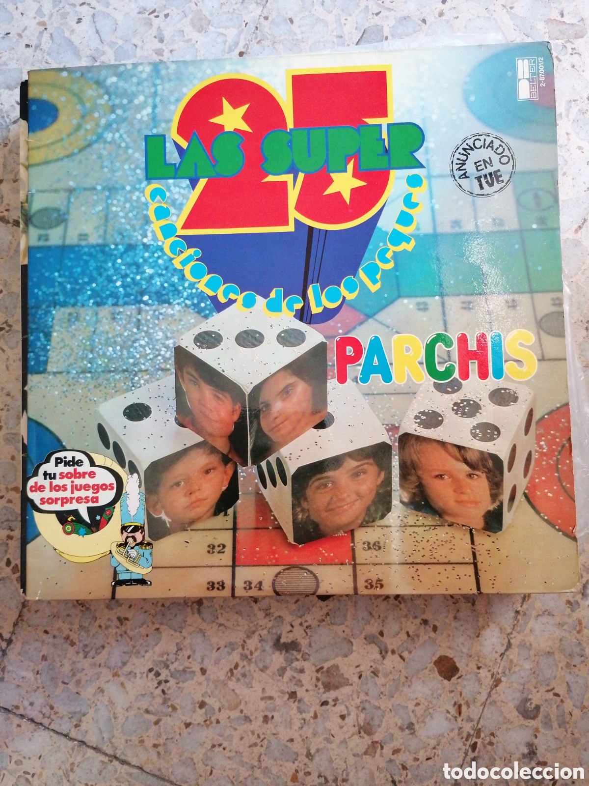 Discos de vinilo: 2 LP PARCHIS LAS SUPER 25 CANCIONES DE LOS PEQUES 1979 DISCOS AMARILLO Y AZUL