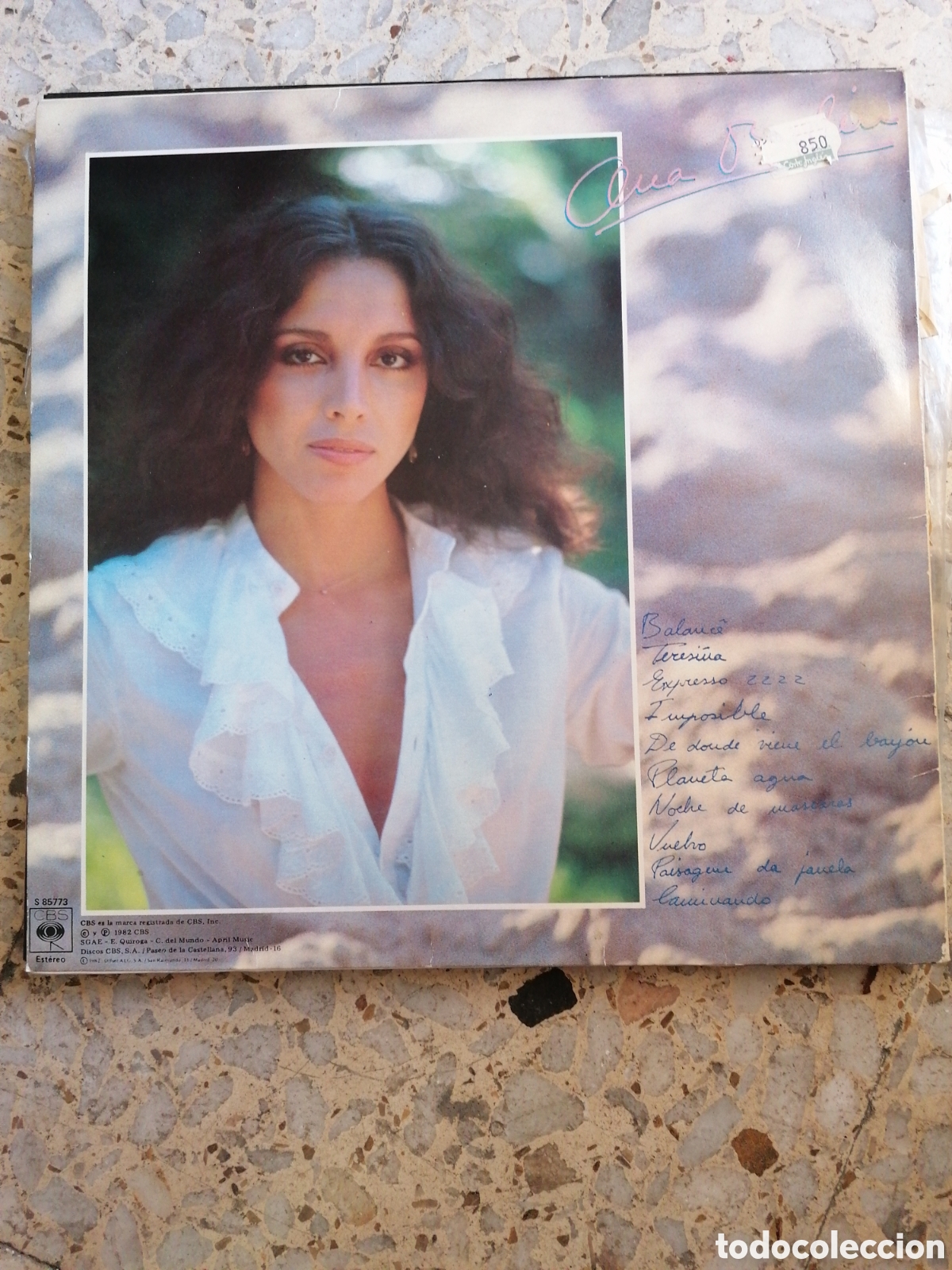 Discos de vinilo: LP ANA BELEN ANA EN RIO 1982 INSERT - Foto 2
