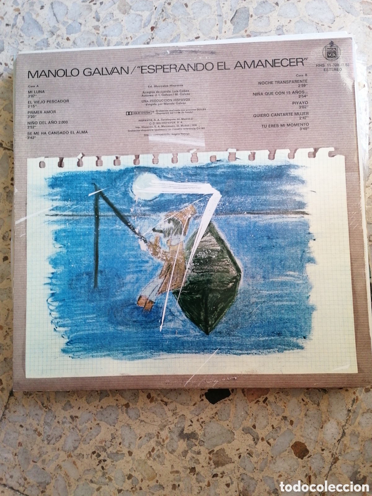 Discos de vinilo: LP MANOLO GALVAN ESPERANDO EL AMANECER 1976 EX - Foto 2