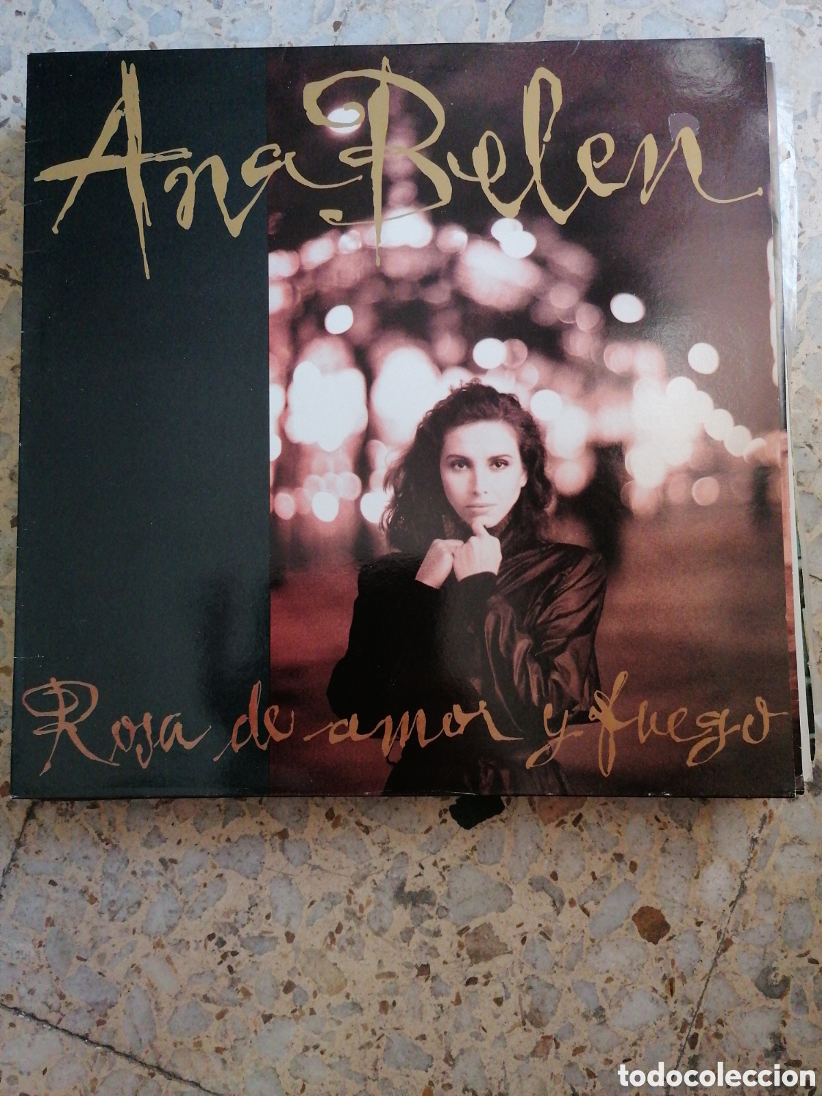 Discos de vinilo: LP ANA BELEN ROSA DE AMOR Y FUEGO 1989 INSERT