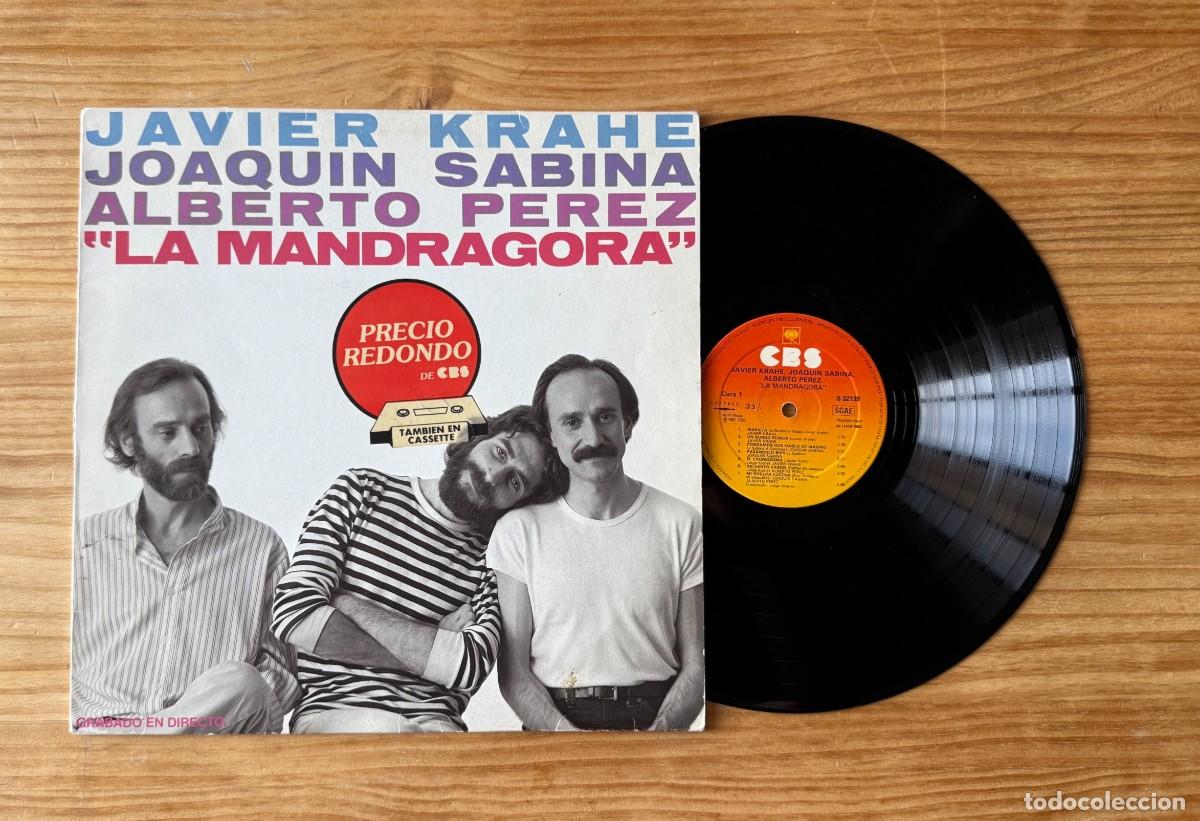 Disques de vinyle: Javier Krahe, Joaqu&iacute;n Sabina, Alberto P&eacute;rez &lrm;&ndash; La Mandr&aacute;gora. Spain 1983