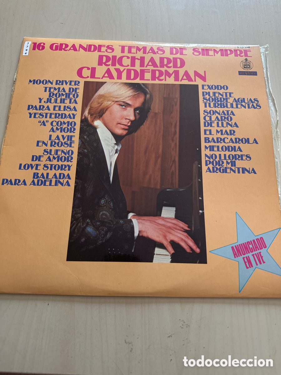 Discos de vinilo: VIN7794 16 grandes temas de siempre richard clayderman VINILO DE SEGUNDAMANO