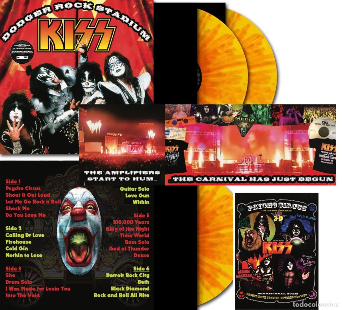 Discos de vinilo: TRIPLE VINILO DE KISS - DODGER ROCK STADIUM - LEER DESCRIPCI&Oacute;N Y CONDICIONES DE VENTA