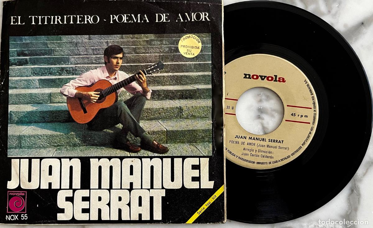Discos de vinilo: JOAN MANUEL SERRAT. EL TITIRITERO. SINGLE PROMOCIONAL ORIGINAL ESPA&Ntilde;A 1968