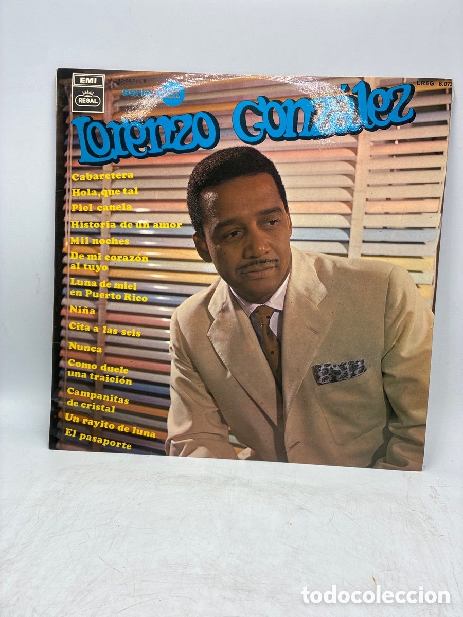 Discos de vinilo: Lorenzo Gonz&aacute;lez. Emi,Regal. Serie Azul.