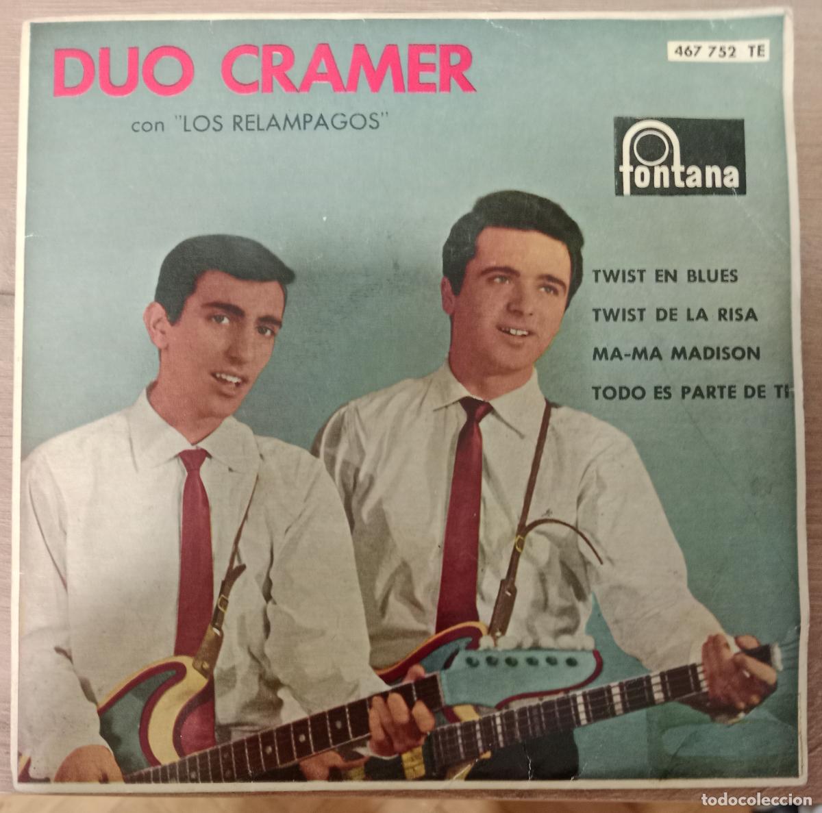 Discos de vinilo: Duo Cramer Con Los Relampagos &ndash; Twist En Blues single Espa&ntilde;a 1963