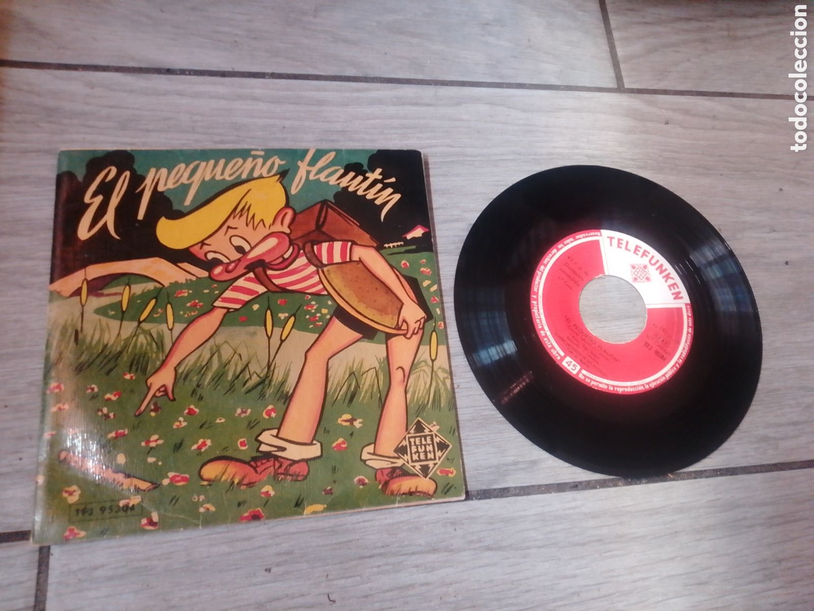 Discos de vinilo: TONY G&Oacute;MEZ /J.CABALLERO - EL PEQUE&Ntilde;O FLAUT&Iacute;N - SPAIN - TELEFUNKEN - CC -
