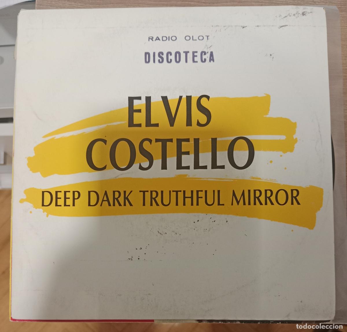 Discos de vinilo: Elvis Costello &ndash; Deep Dark Truthful Mirror single Espa&ntilde;a 1989 PROMO