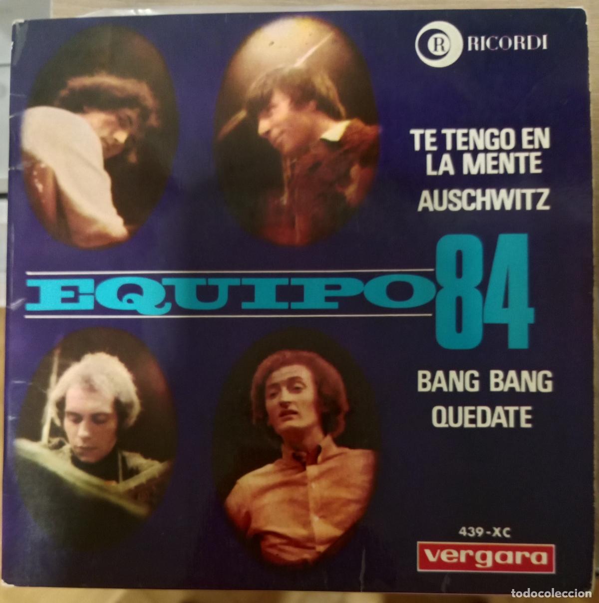 Discos de vinilo: Equipo 84* &ndash; Te Tengo En La Mente single Espa&ntilde;a 60s