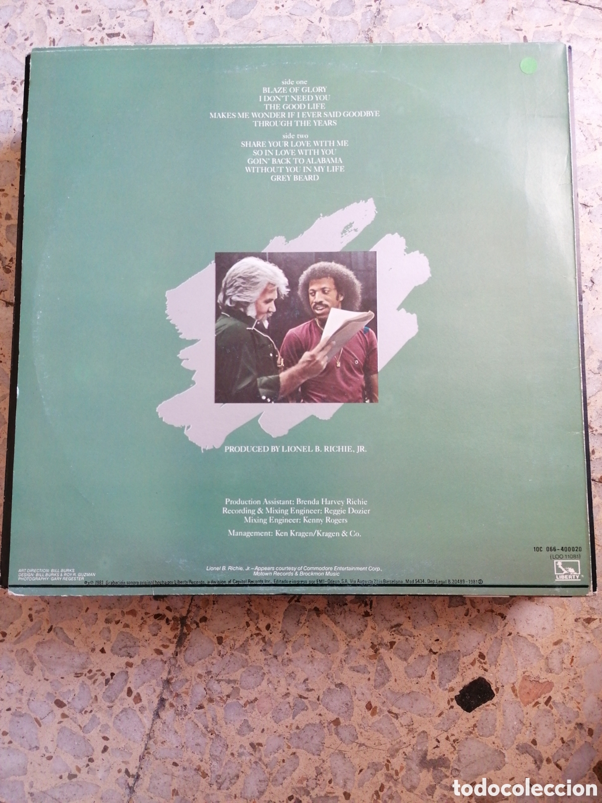 Discos de vinilo: LP KENNY ROGERS SHARE YOUR LOVE 1981 ESPA&Ntilde;A INSERT - Foto 2