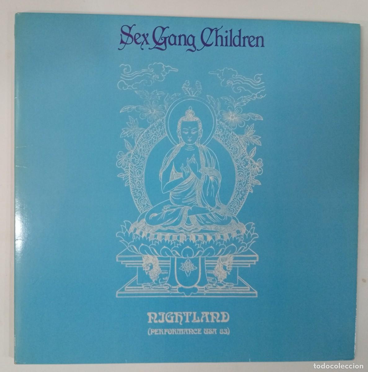 Discos de vinilo: SEX GANG CHILDREN : Nightland (Performance USA 83)). LP. Arkham Rds. (UK), 1986