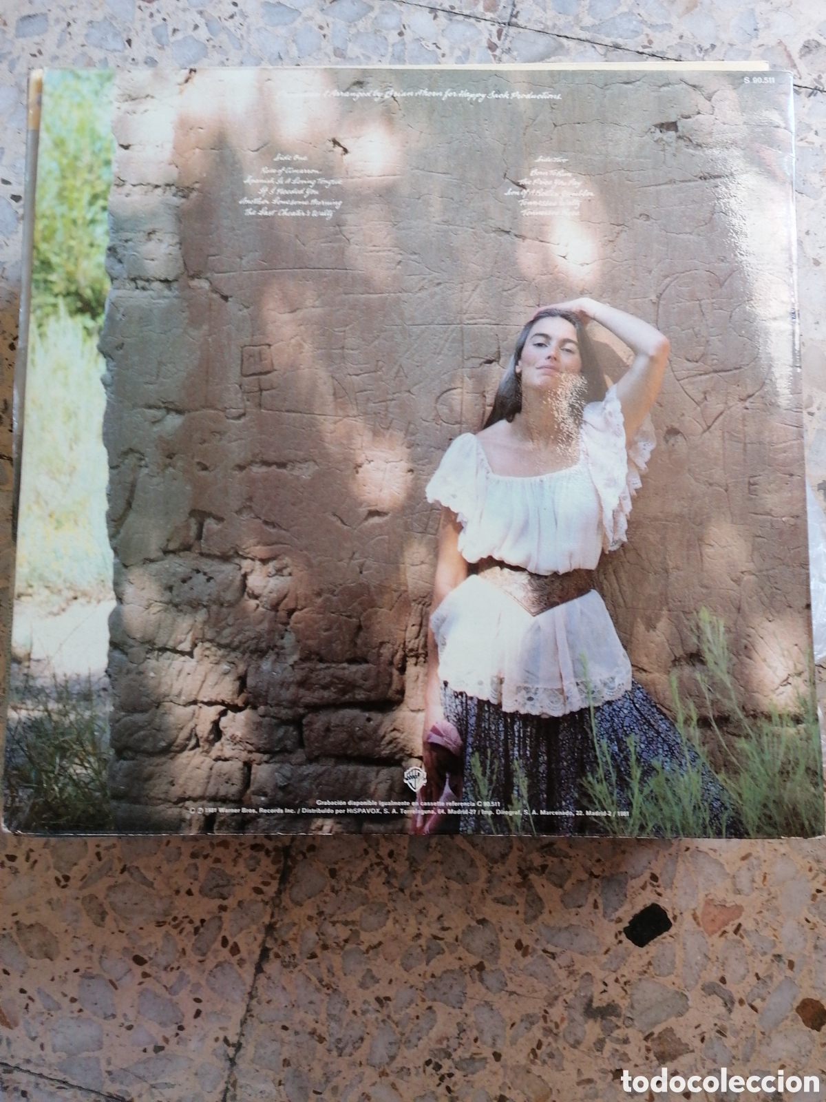 Discos de vinilo: LP EMMYLOU HARRIS CIMARRON 1981 ESPA&Ntilde;A INSERT - Foto 2