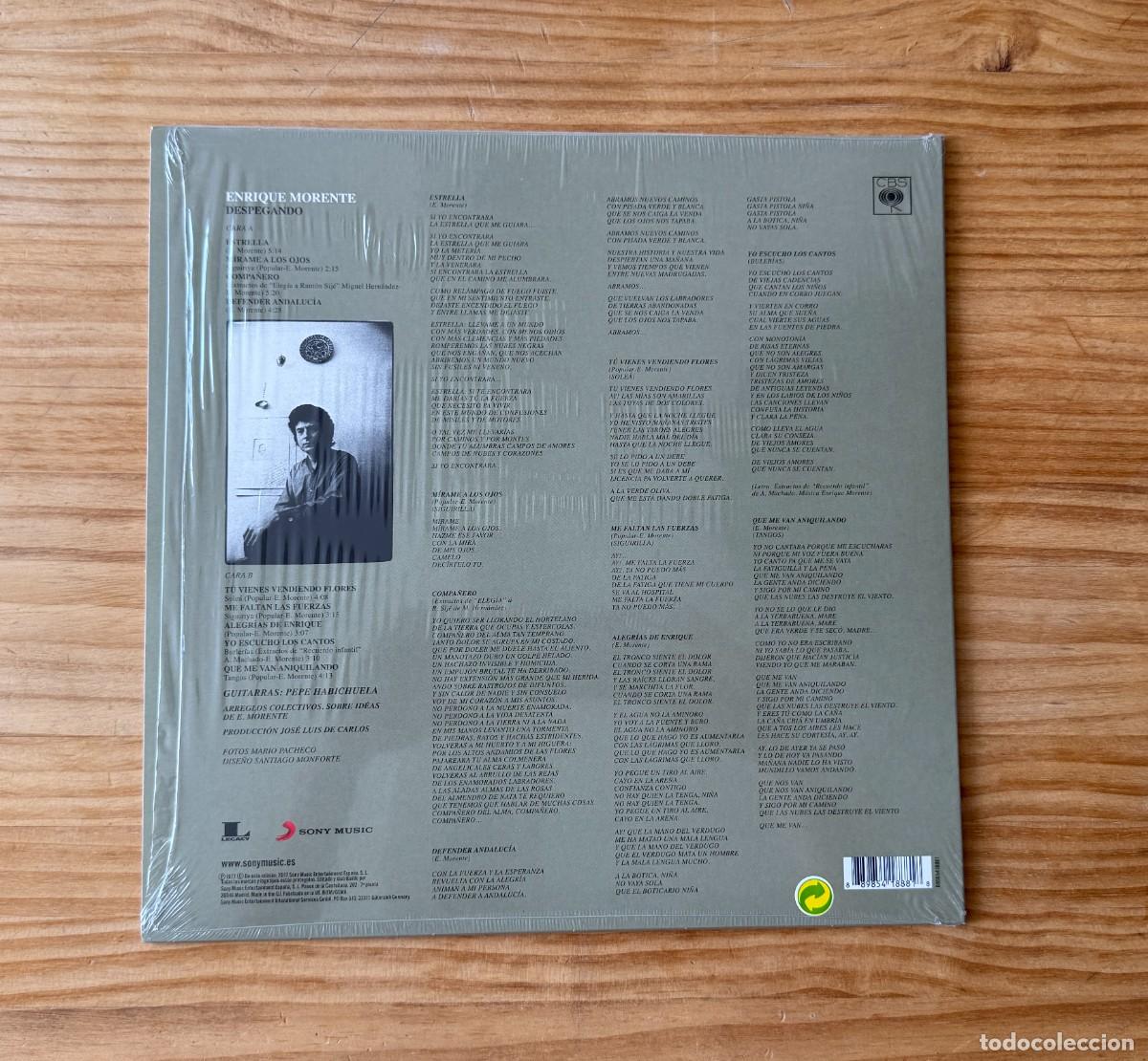 Discos de vinilo: Enrique Morente &ndash; Despegando. Spain 2017 - Foto 2