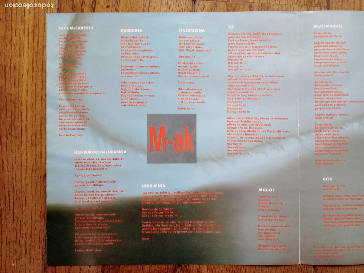 Discos de vinilo: M-ak - Gor - contiene inserto - Foto 4