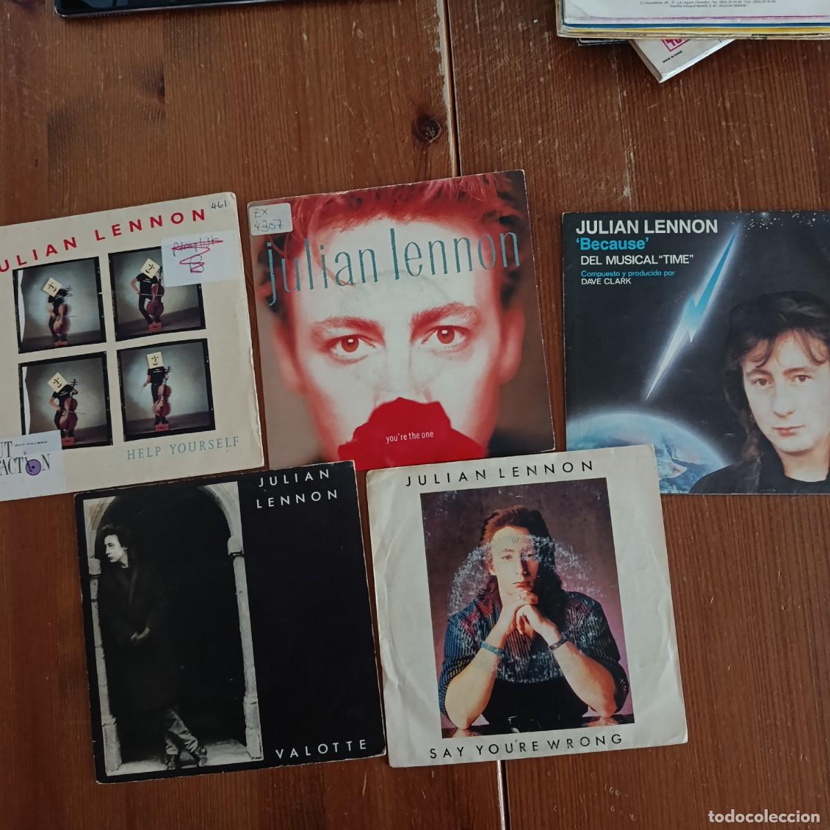 Discos de vinilo: JULIAN LENNON - LOTE DE 5 SINGLES - Foto 1