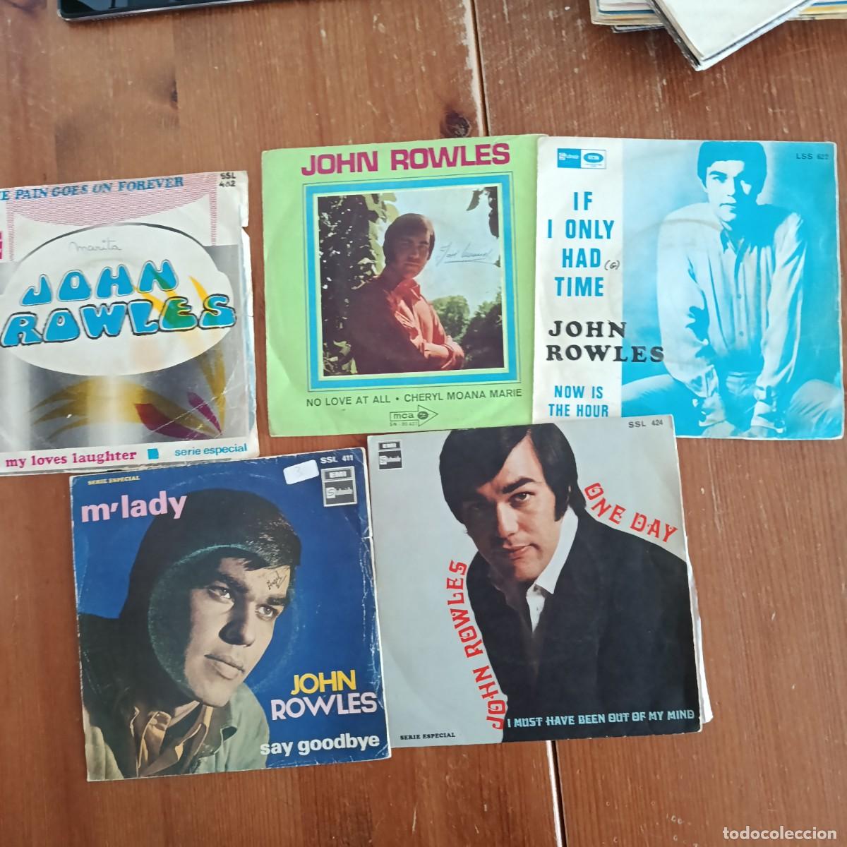 Discos de vinilo: JOHN ROWLES - LOTE DE 5 SINGLES - Foto 1